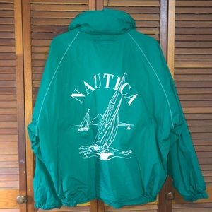 Nautica 90’s reversible bomber